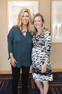 Me and my mentor Ali Brown at a recent meeting. I was totally rocking a baby bump at 11 weeks :)