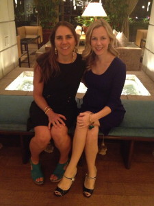 Me + Cate Stillman of yogahealer.com at a fundraiser for Dress for Success. Cate and I met in a coaching program. 